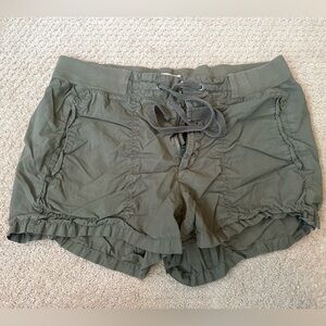 Lou & Grey Olive Drawstring Athletic Shorts